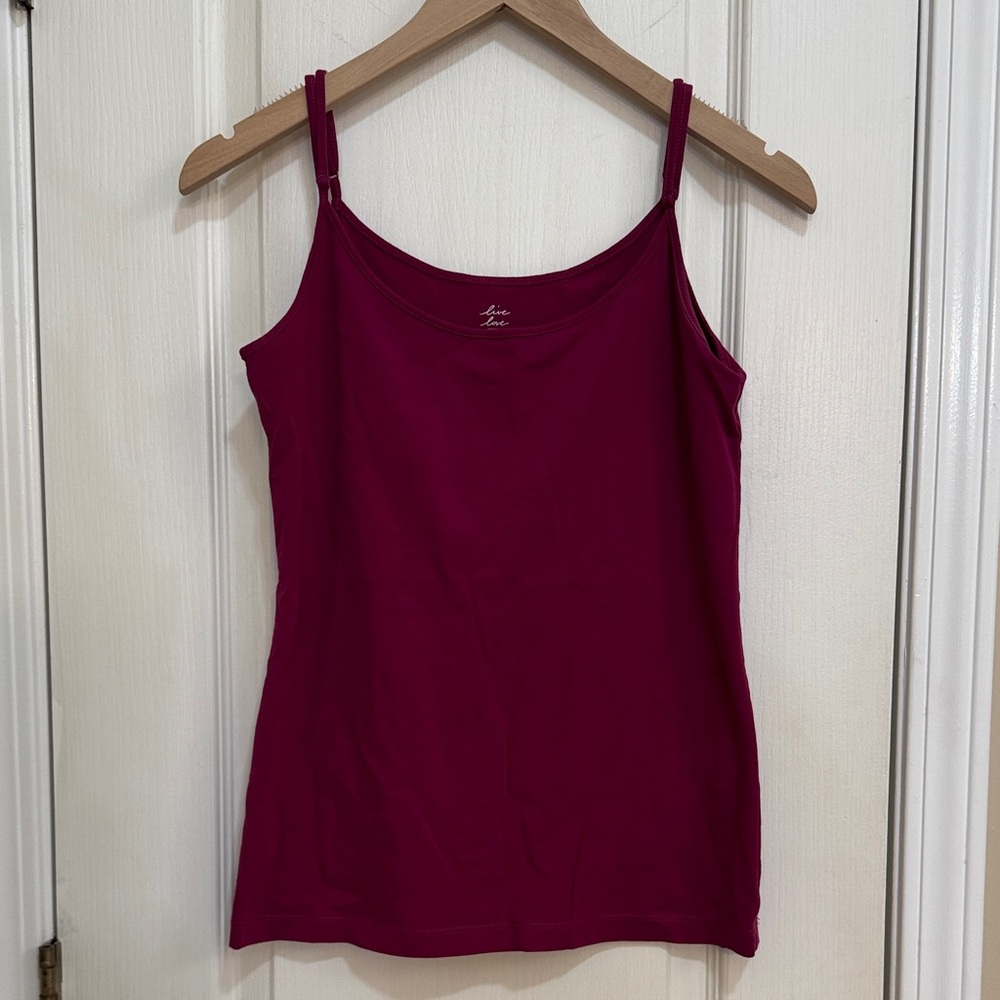 Ann Taylor Loft  Fuchsia Camisole Top with Adjustable Shoulder Straps